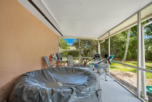 sunroom featuring a wealth of natural light