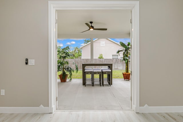 view of doorway to outside