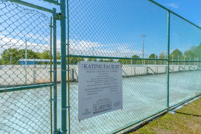 view of tennis court