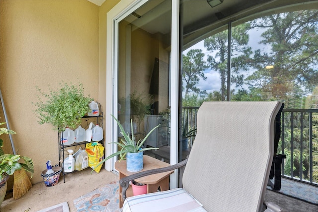 view of balcony