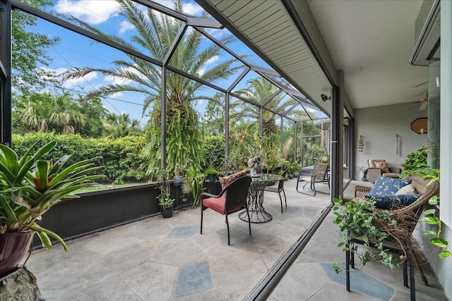 view of sunroom / solarium