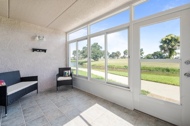 view of sunroom