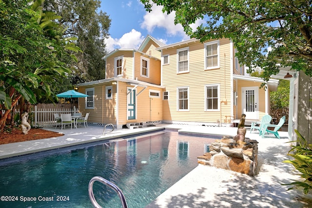 view of pool with a patio area