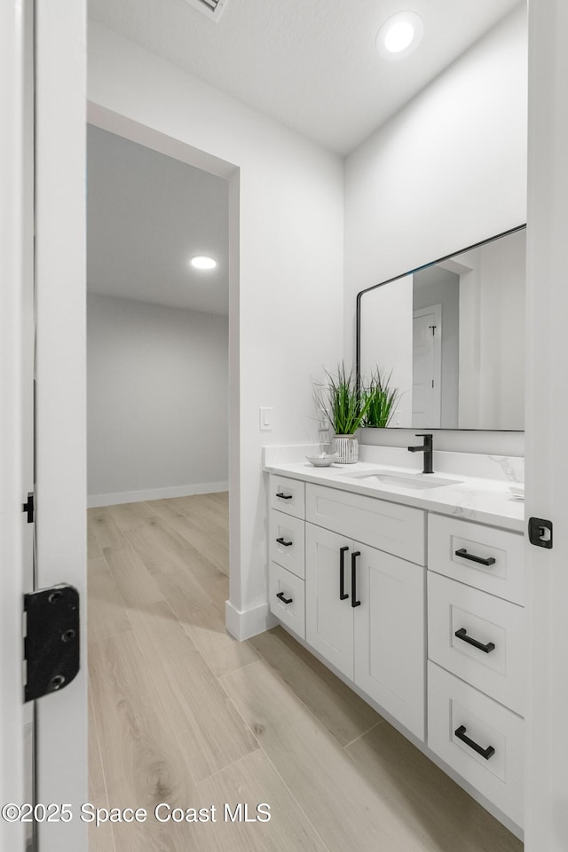 bathroom with vanity