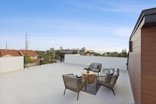 view of patio / terrace with an outdoor living space