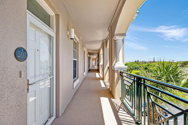 view of balcony