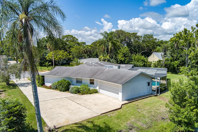 birds eye view of property