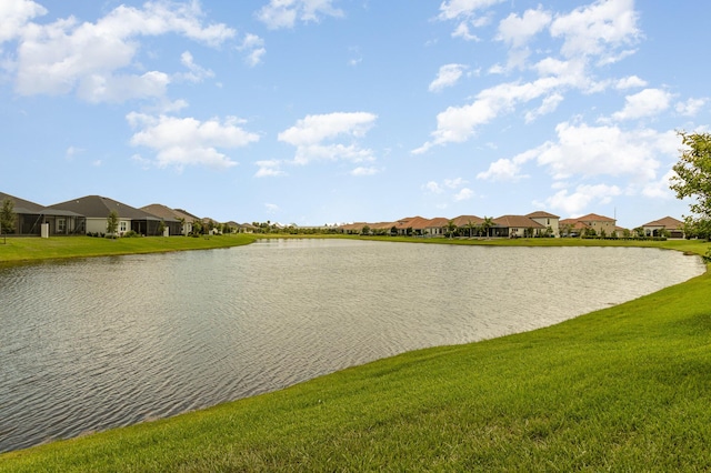 view of water feature featuring a residential view