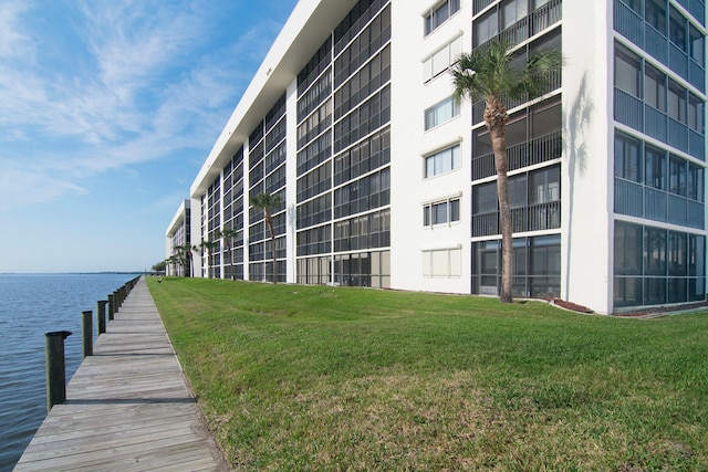 view of property featuring a water view