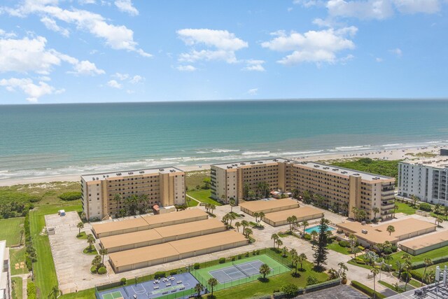 1860 N Atlantic Ave Unit 604, Cocoa Beach, FL 32931 - bird's eye view featuring a beach view and a water view