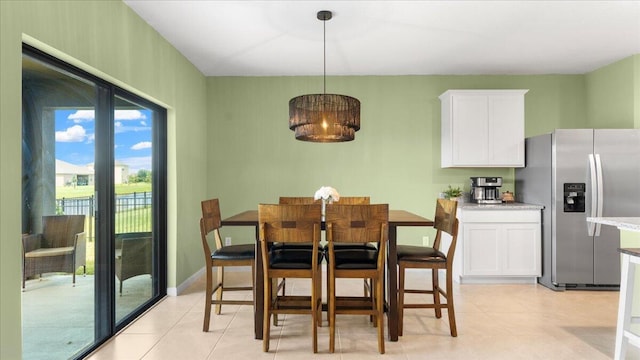 view of dining room