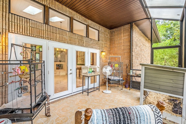 view of sunroom / solarium