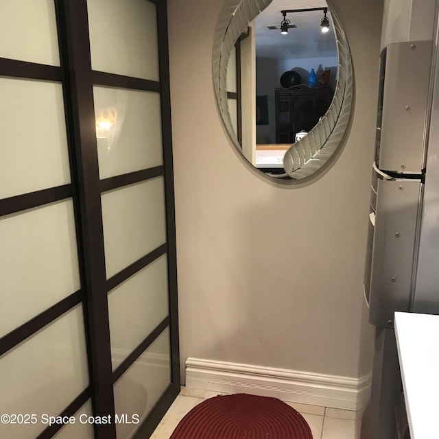 bathroom featuring tile patterned flooring