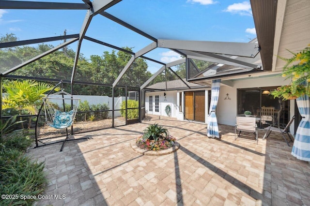 6209 S Mirror Lake Dr Unit 7, Sebastian, FL 32958 - view of patio / terrace with a lanai