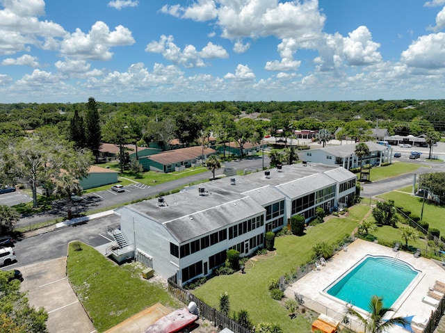 birds eye view of property featuring a residential view