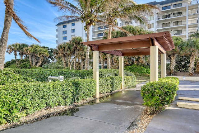 surrounding community featuring a pergola