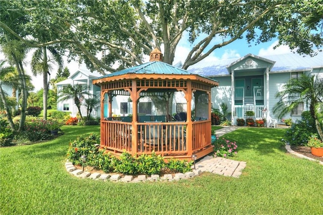9635 Riverside Dr Unit 3, Sebastian, FL 32958 - view of yard featuring a gazebo