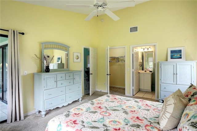 9635 Riverside Dr Unit 3, Sebastian, FL 32958 - carpeted bedroom with ensuite bath, a spacious closet, and a closet