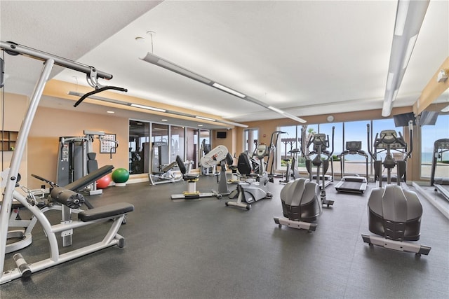 view of exercise room