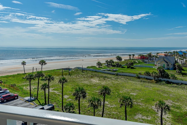 water view featuring a beach view