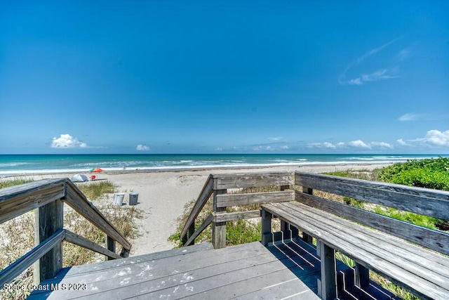 water view with a beach view