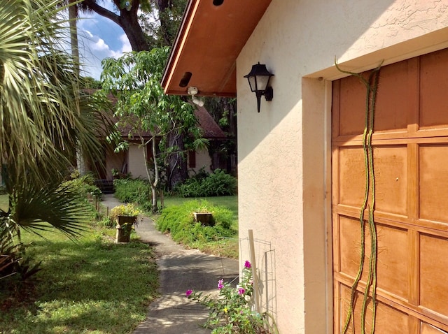 exterior space with a lawn