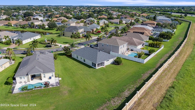 drone / aerial view featuring a residential view