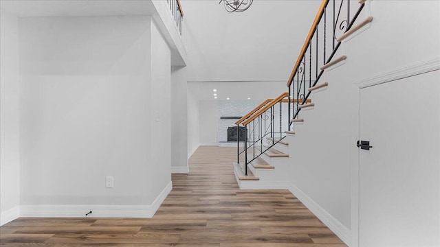 interior space with wood-type flooring