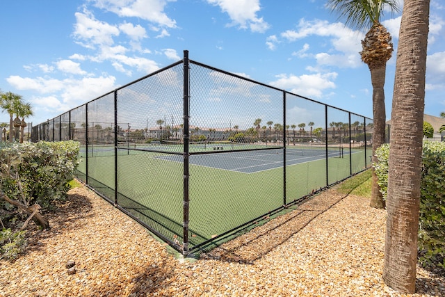 view of tennis court