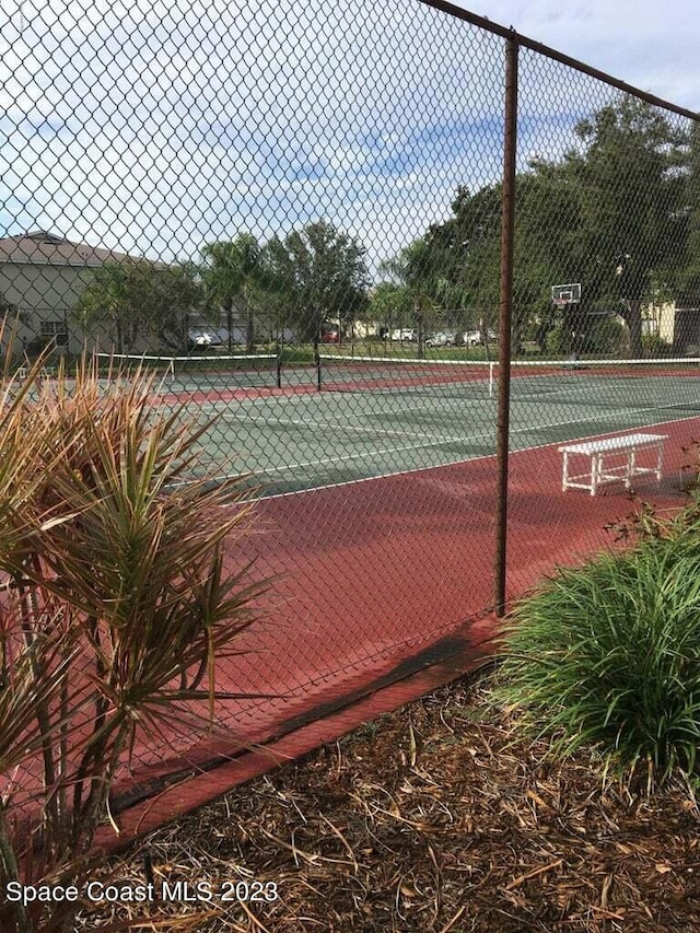 view of tennis court