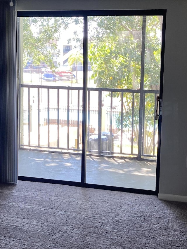 empty room featuring carpet floors