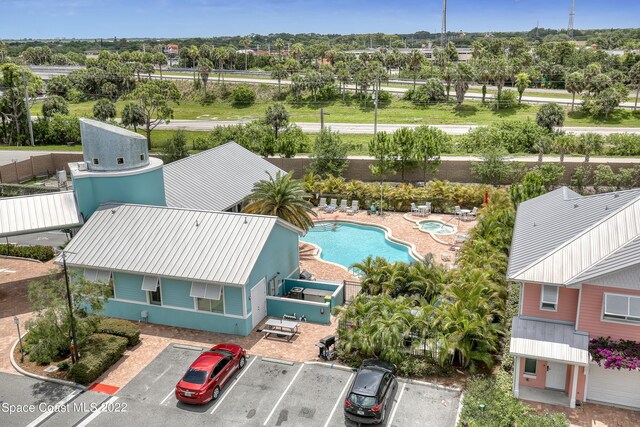 birds eye view of property