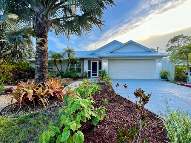 view of front of house featuring a garage