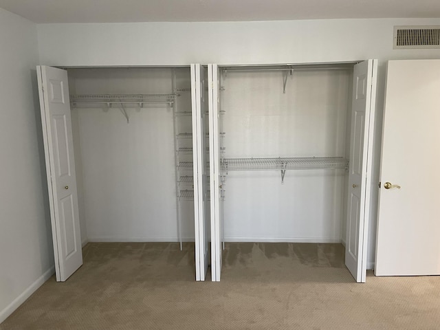 closet featuring visible vents