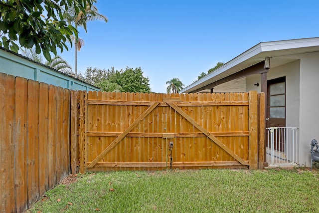 exterior space with a lawn