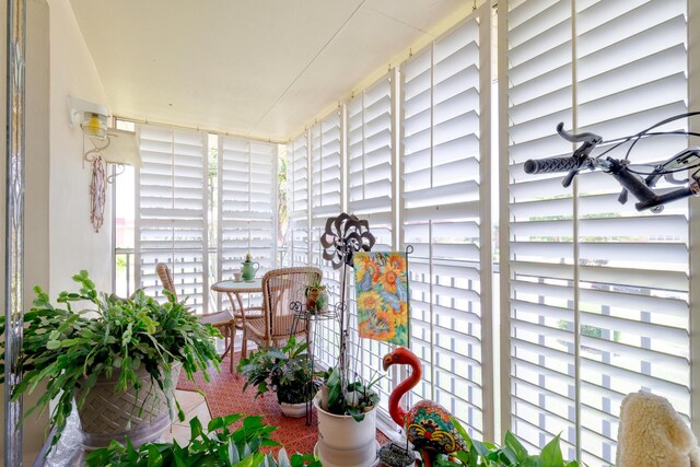 view of sunroom