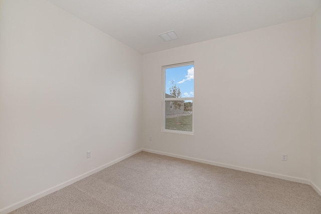 view of carpeted empty room