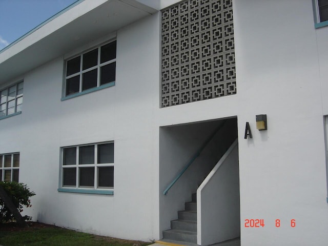 view of property exterior featuring stucco siding