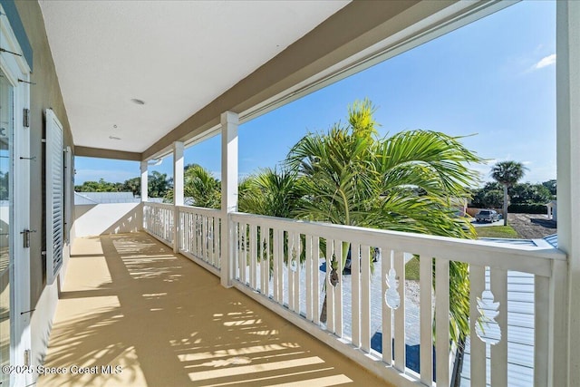 view of balcony