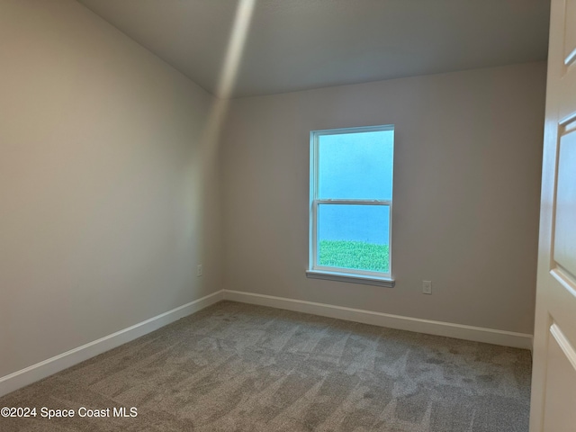 view of carpeted empty room