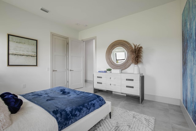 view of tiled bedroom