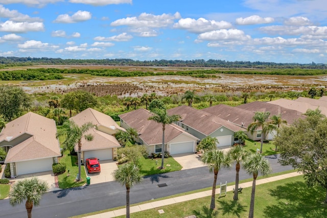 drone / aerial view featuring a residential view