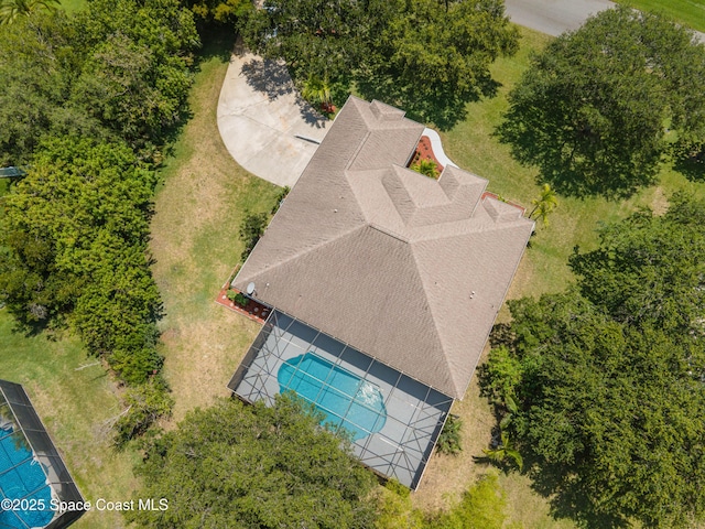 3520 Shady Run Rd, Melbourne, FL 32934 - view of subject property featuring a pool area