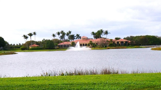 view of water feature