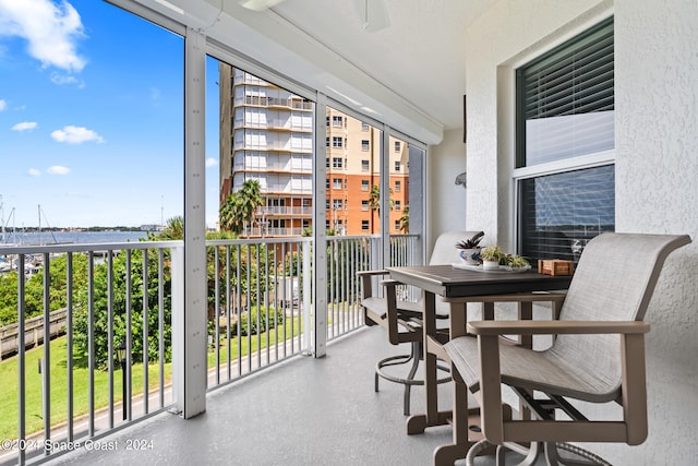 view of balcony