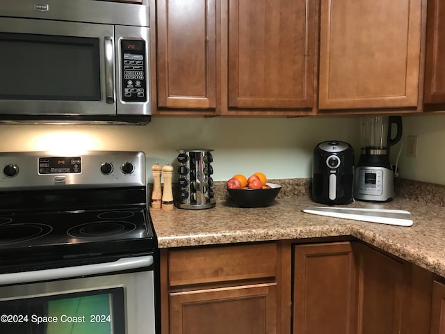 kitchen featuring appliances with stainless steel finishes