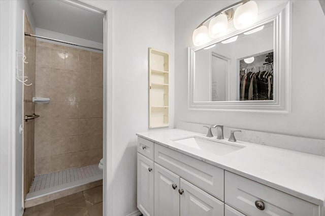 7817 Maplewood Dr Unit 601, Melbourne, FL 32904 - full bath featuring toilet, a stall shower, and vanity