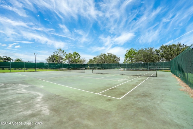 view of tennis court