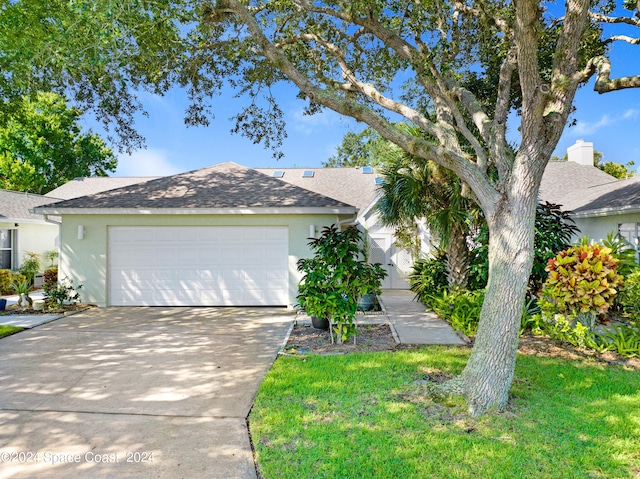 ranch-style house with a garage