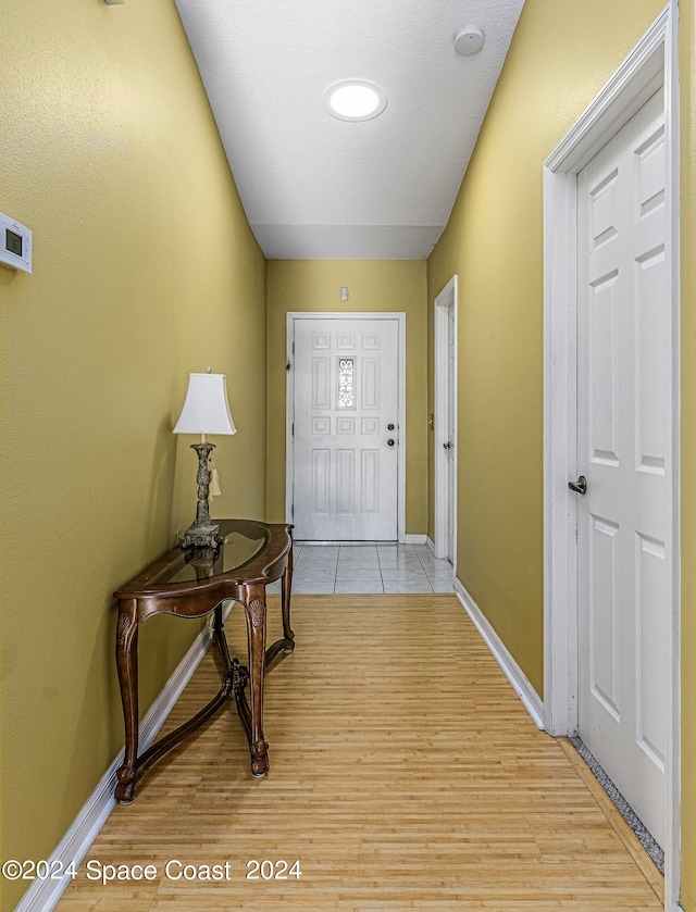 foyer featuring light hardwood / wood-style flooring